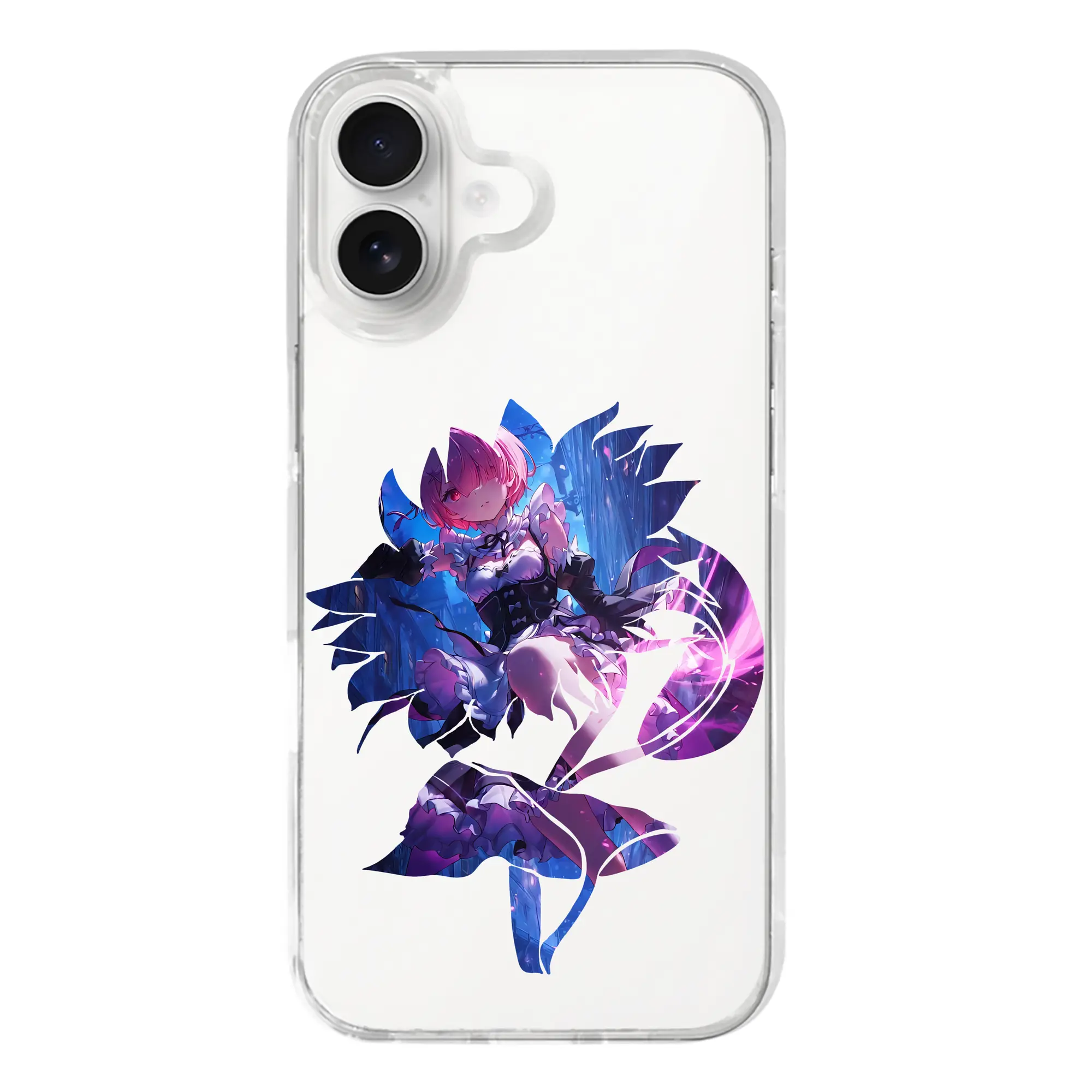 リゼロ グッズ ラム - iPhone 17シリーズ 透明スマホケース – 薄型・耐衝撃・精密フィット保護カバー